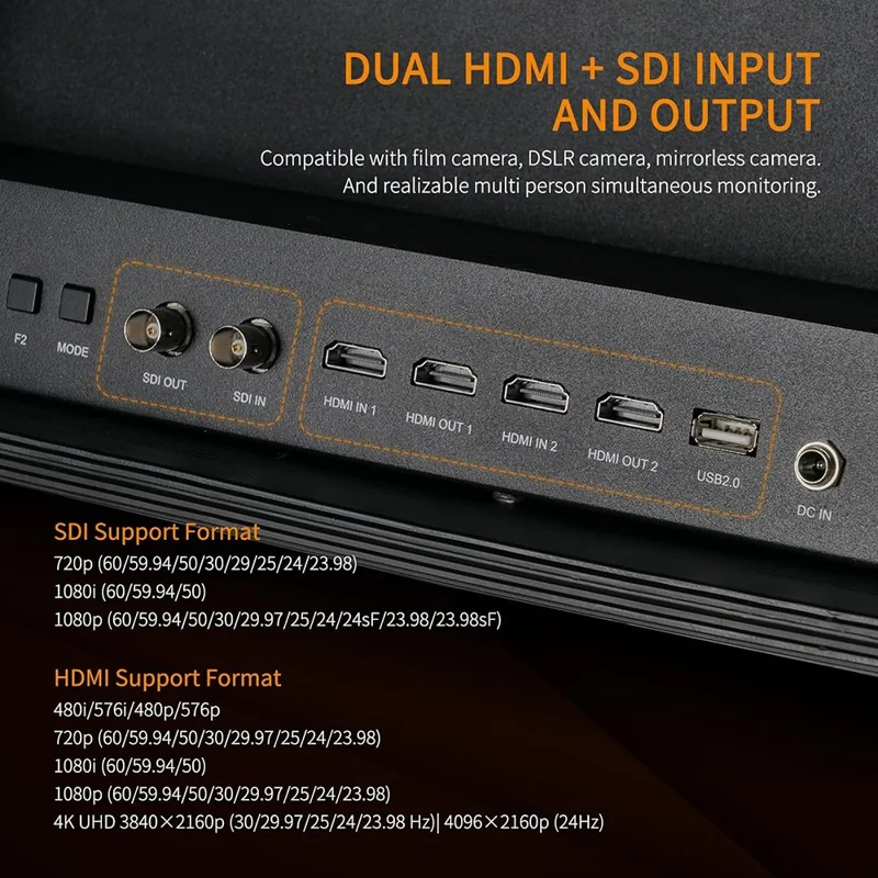 SEETEC WPC215 21.5 Inch Portable Director Monitor 1000nit High Brightness Daylight Viewable - US Plug