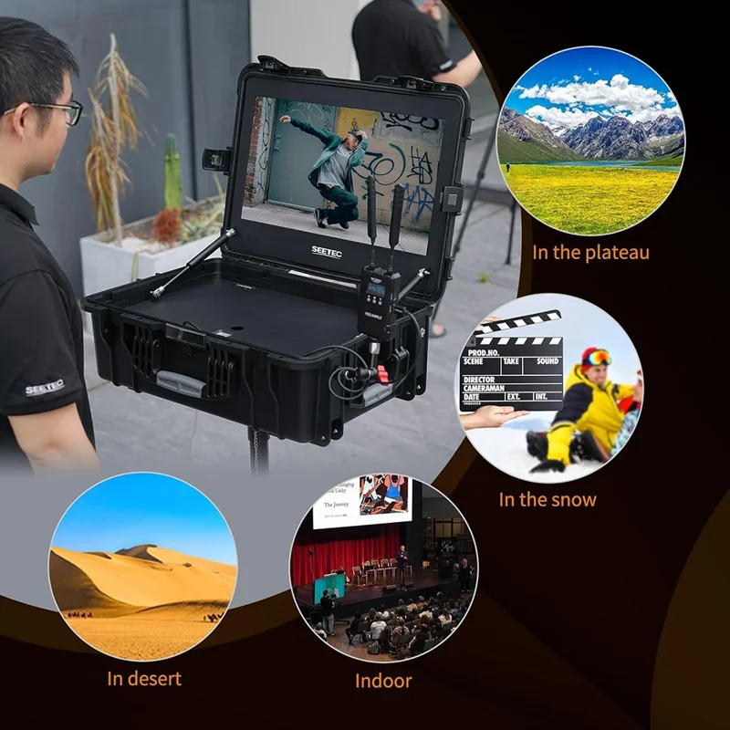 SEETEC WPC215 21.5 Inch Portable Director Monitor 1000nit High Brightness Daylight Viewable - US Plug