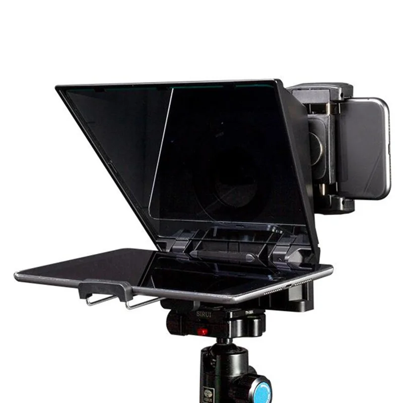 FEELWORLD TP2A 8 Inch Portable Teleprompter for Smartphone Tablet DSLR Camera Prompter with Remote Control