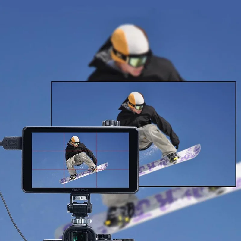 FEELWORLD SC6 6 Inch Camera Monitor 1500NIT High Brightness SDI Photography Monitor Video Monitor