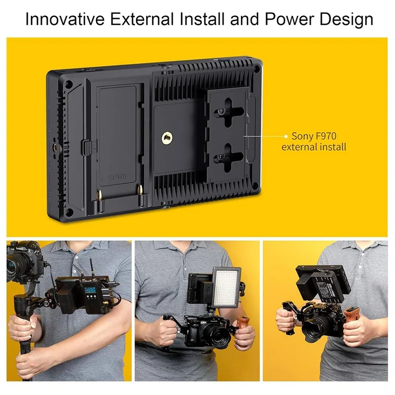 FEELWORLD F7PRO 4K Touch Display 7 Inch Camera Monitor HD Input / Output 60Hz for DSLR / Mirrorless Photography / Videography