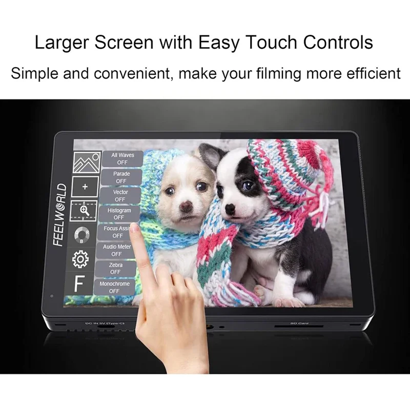 FEELWORLD F7PRO 4K Touch Display 7 Inch Camera Monitor HD Input / Output 60Hz for DSLR / Mirrorless Photography / Videography