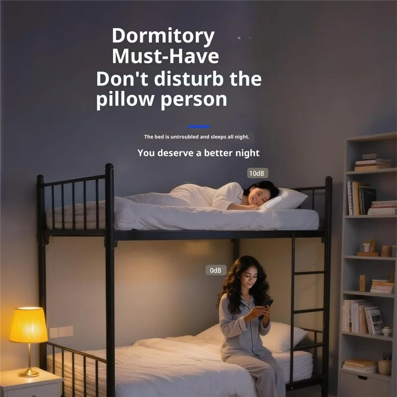 Altavoz portátil de conducción ósea QY13 Pillow Speaker para ayuda para dormir en el hogar / dormitorio - Azul