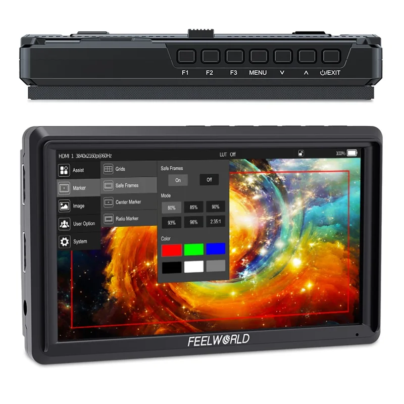 FEELWORLD FW568 V3 6 Inch HD 4K Camera Monitor Stabilizer External Display Screen for Photography