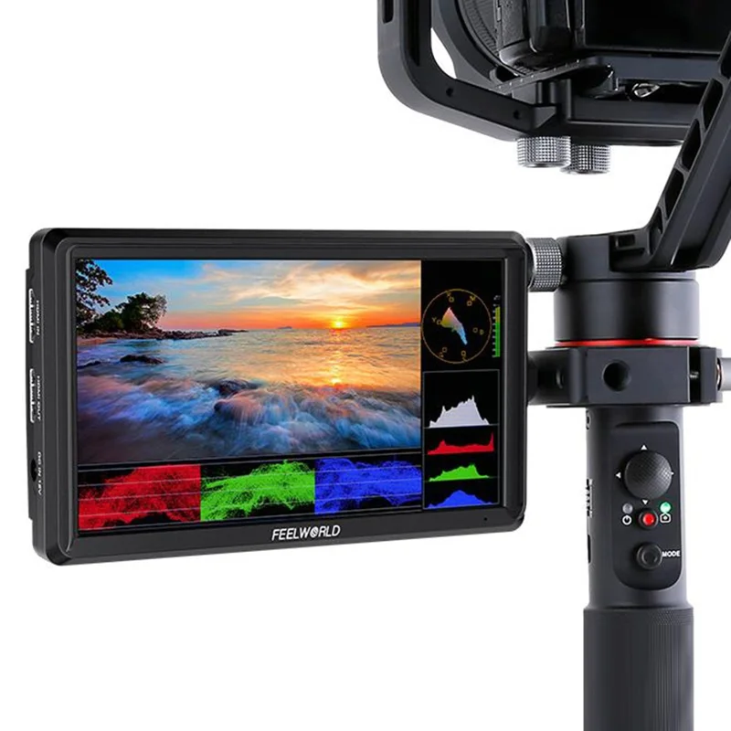 FEELWORLD FW568 V3 6 Inch HD 4K Camera Monitor Stabilizer External Display Screen for Photography