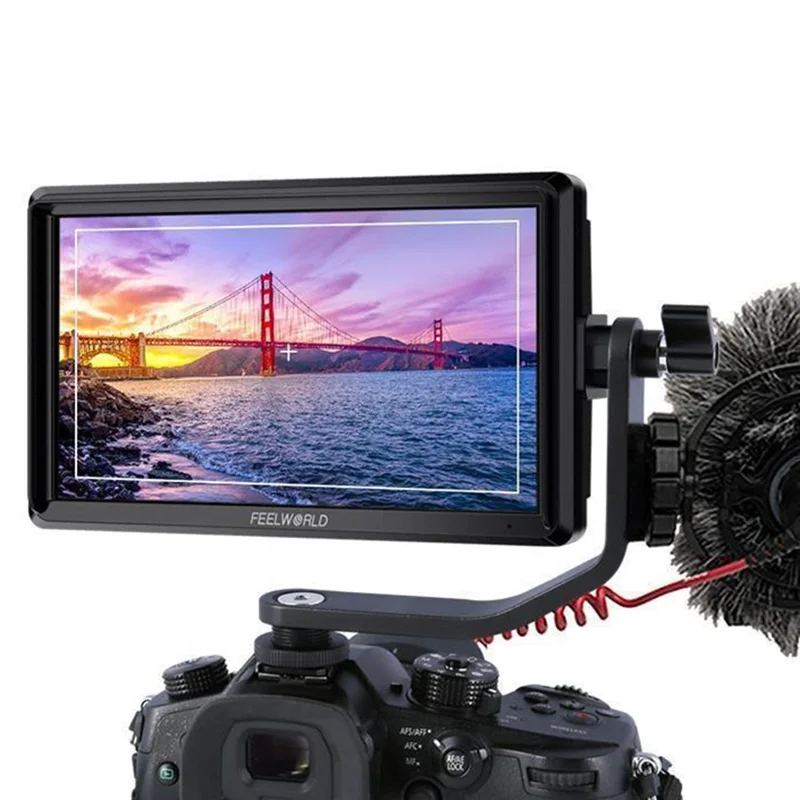 FEELWORLD FW568 V3 6 Inch HD 4K Camera Monitor Stabilizer External Display Screen for Photography