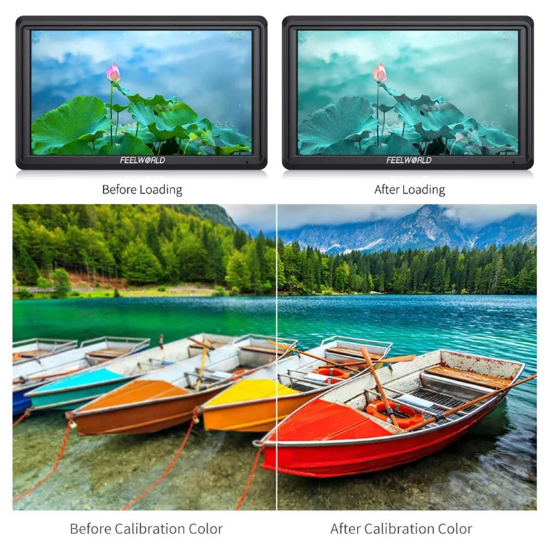 FEELWORLD FW568 V3 6 Inch HD 4K Camera Monitor Stabilizer External Display Screen for Photography