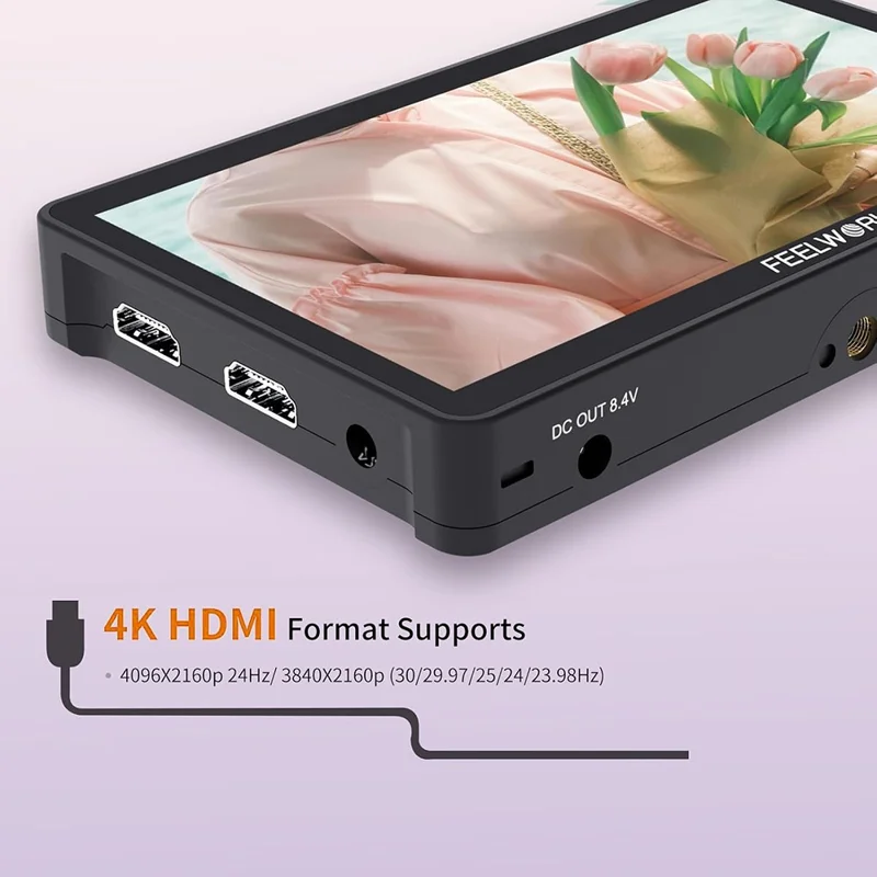 FEELWORLD F5 Pro V4 6 Inch Touchscreen DSLR Camera Monitor External Wireless Display Screen for Photography