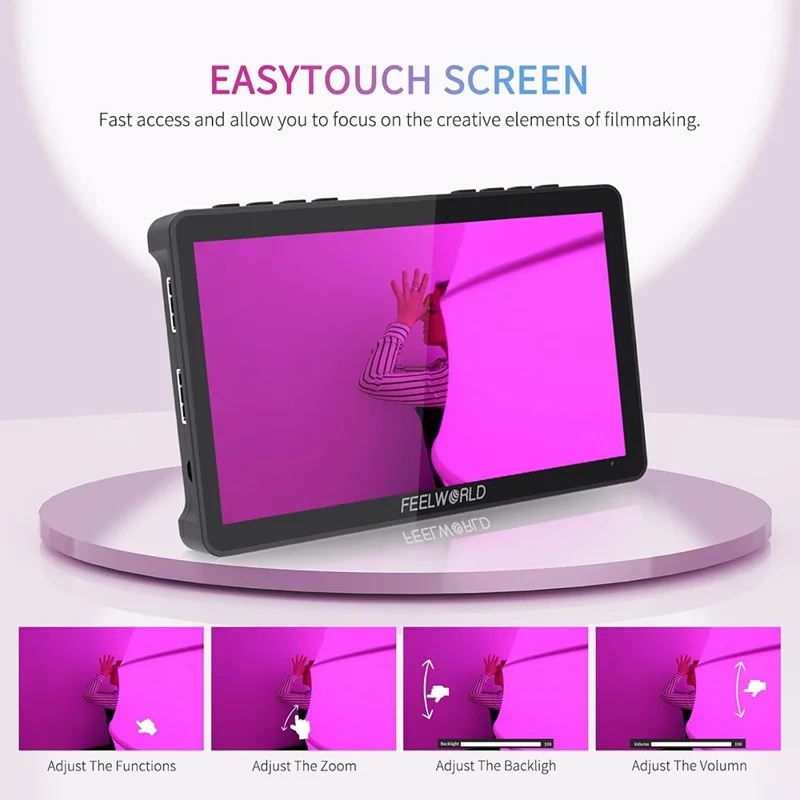 FEELWORLD F5 Pro V4 6 Inch Touchscreen DSLR Camera Monitor External Wireless Display Screen for Photography