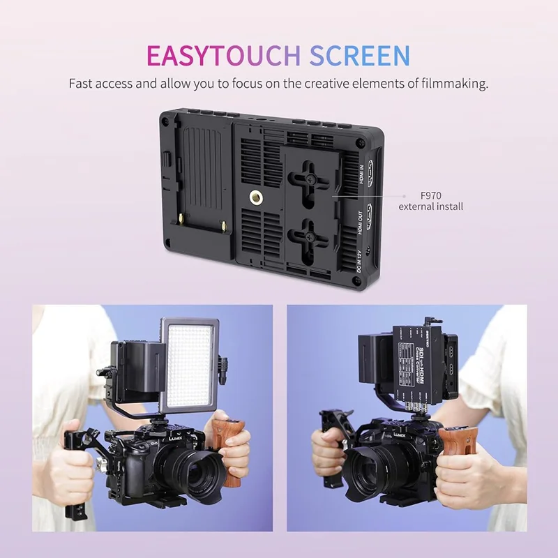 FEELWORLD F5 Pro V4 6 Inch Touchscreen DSLR Camera Monitor External Wireless Display Screen for Photography