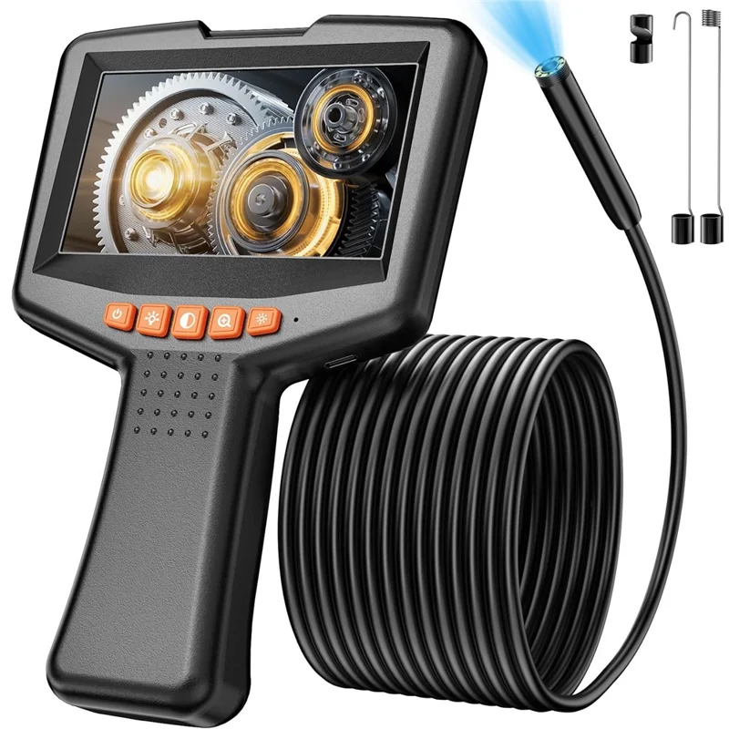 G41 5m Cable 8mm Single Lens 4.3 Inch IPS Screen Industrial Endoscope HD Handheld Inspection Camera
