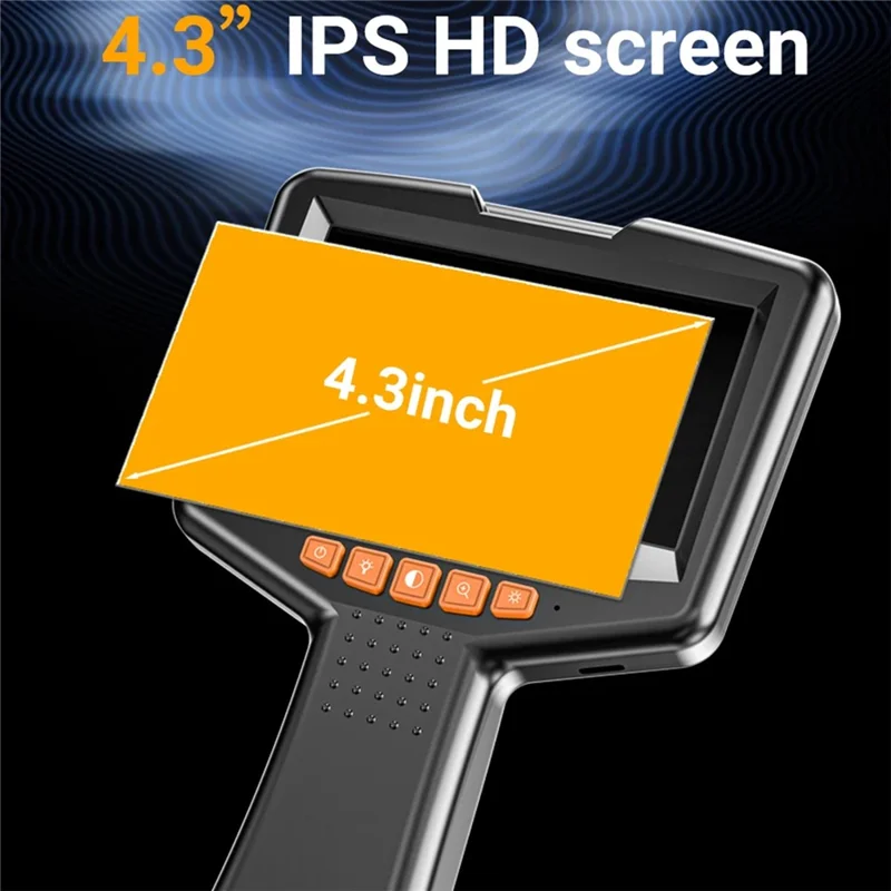 G41 5m Cable 8mm Single Lens 4.3 Inch IPS Screen Industrial Endoscope HD Handheld Inspection Camera