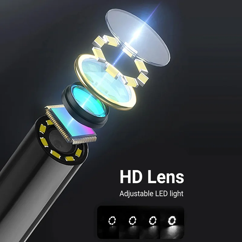 Cable de 20 m G41 Cámara de inspección industrial de mano con pantalla IPS de 4,3 pulgadas HD de un solo objetivo de 8 mm