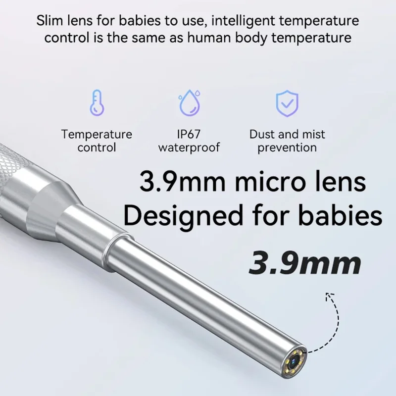 Y40 4.3 inch Screen Visual Otoscope Endoscope High Definition Visualization Ear Cleaning Endoscope