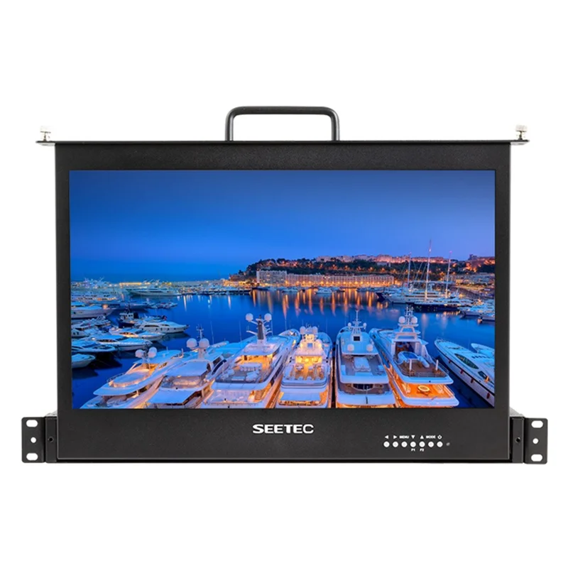 SEETEC SC173-HSD-56 17,3-calowy ekran IPS Full HD 1920x1080 1RU, monitor wyciągowy do montażu w racku do produkcji / nadawania – wtyk amerykański
