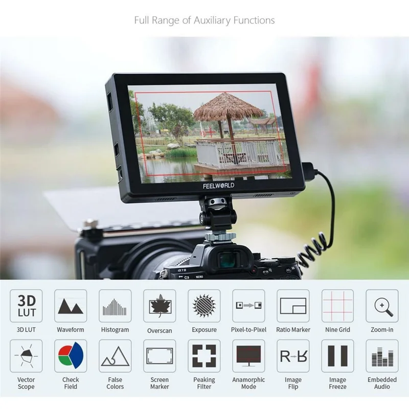 FEELWORLD T7 PRO 7 cali 4K Monitor reżysera Ekran zewnętrzny HD do kamery DSLR