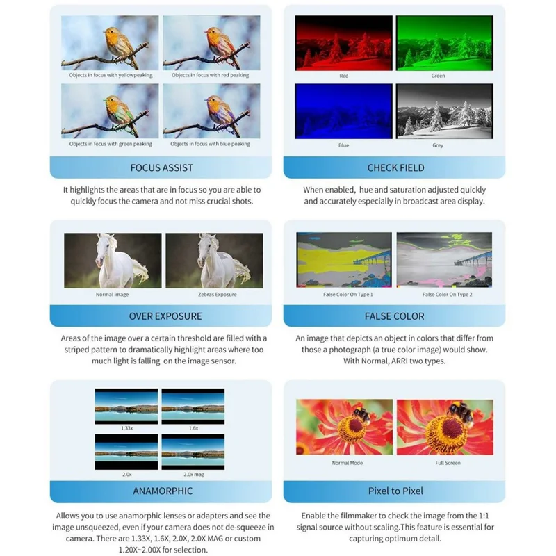 FEELWORLD T7 PRO 7 cali 4K Monitor reżysera Ekran zewnętrzny HD do kamery DSLR