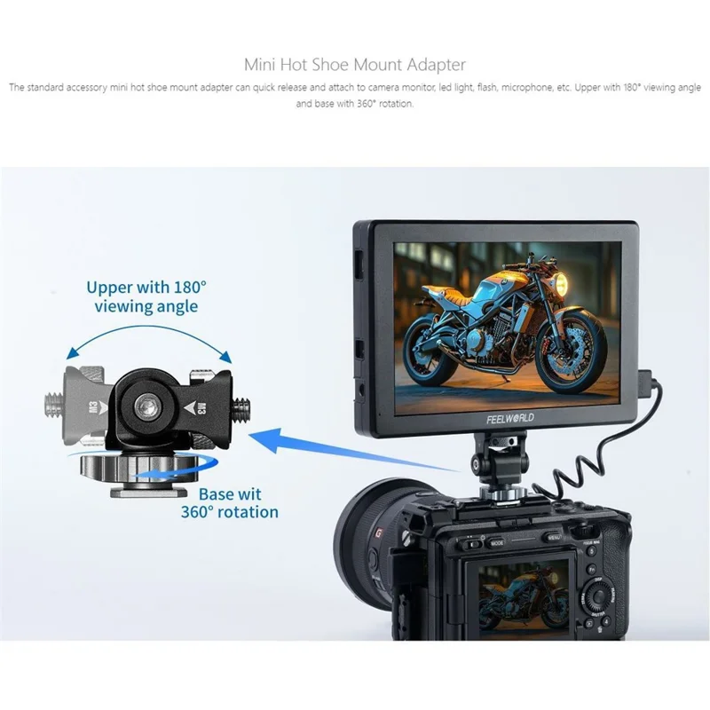 FEELWORLD T7 PRO 7 cali 4K Monitor reżysera Ekran zewnętrzny HD do kamery DSLR