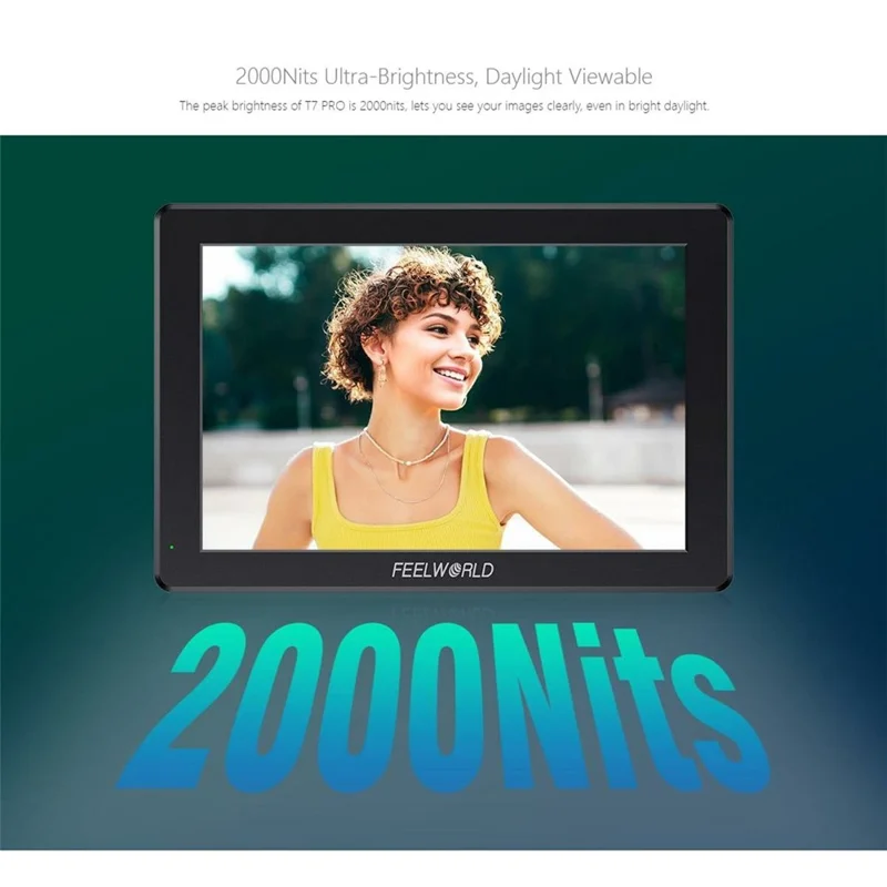 FEELWORLD T7 PRO 7 cali 4K Monitor reżysera Ekran zewnętrzny HD do kamery DSLR