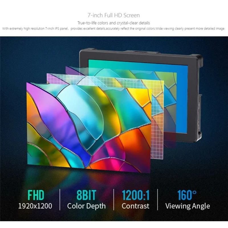 FEELWORLD T7 PRO 7 cali 4K Monitor reżysera Ekran zewnętrzny HD do kamery DSLR