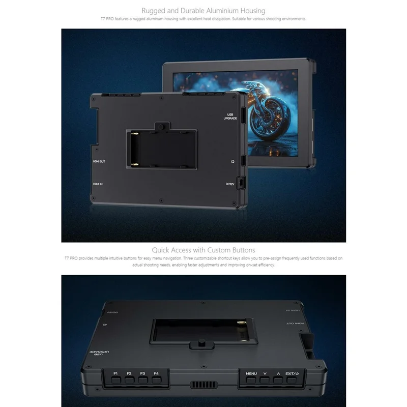 FEELWORLD T7 PRO 7 cali 4K Monitor reżysera Ekran zewnętrzny HD do kamery DSLR