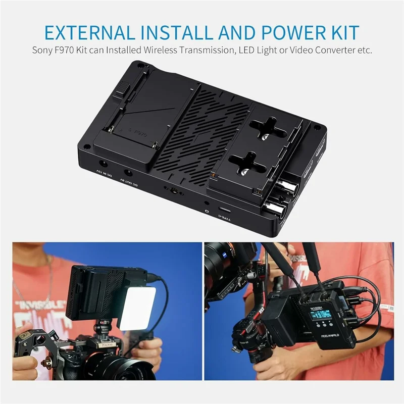 FEELWORLD FW568S 6 caliowy monitor kamerowy 3G-SDI 4K HD wejście/wyjście ekran IPS do fotografii/wideografii 