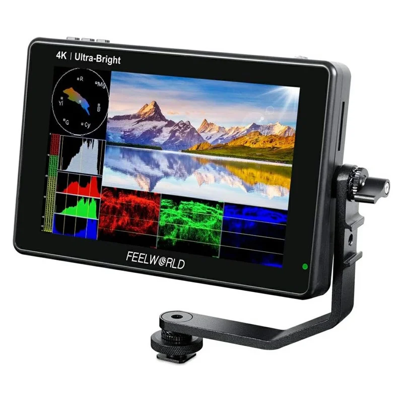 FEELWORLD LUT7S 7 Inch 2200nits Touch Screen Camera Field Monitor 3D LUT Full HD 1920x1200 IPS 3G SDI 4K HD DSLR Monitor