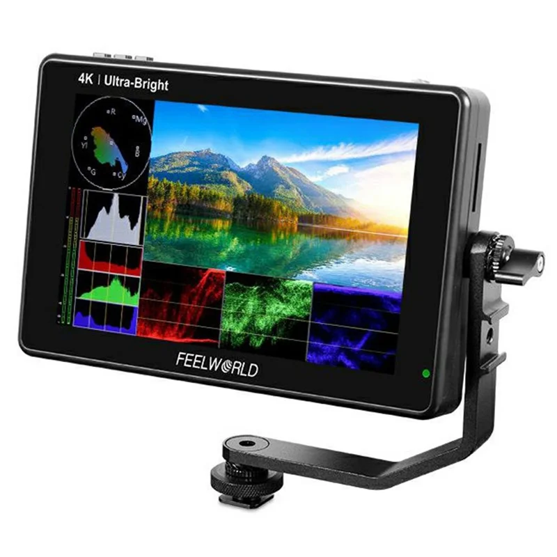 FEELWORLD LUT7S PRO 7 tum 2200 nits 3D LUT Touch Screen DSLR-kameramonitor med 4K HD 3G-SDI-ingång/utgång