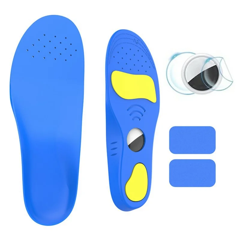 حشوات لأحذية تتضمن حامل لجهاز تتبع Apple AirTag، نعال مصنوع من مادة البولي يوريثان المقاوم للصدمات، مع فيلم واقي أمامي وخلفي - 135-150 مم