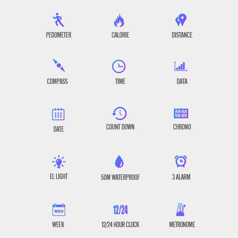 SKMEI 2564 Montre Pédomètre de Plein Air avec Boussole Montre Électronique Multifonctionnelle - Vert Armée