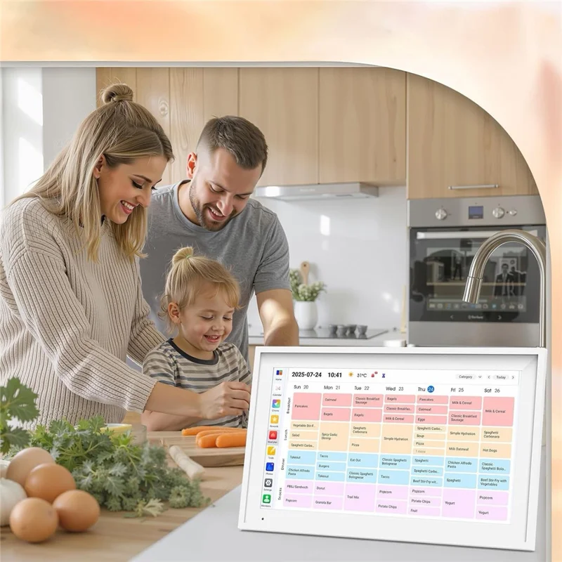 15.6 inch Smart Home Planning Touch Display Multi Task Management Digital Calendar HD Family Organizer for Schedule Display