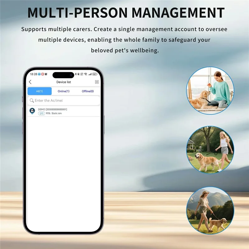 G01 4G SIM-kaart Smart Key Locator Ultra-lange Standby Item Tracker Real-time Positionering met Waarschuwing - Oranje