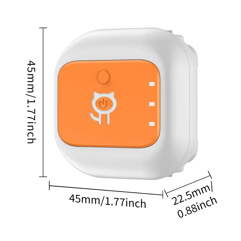 G01 4G SIM-kaart Smart Key Locator Ultra-lange Standby Item Tracker Real-time Positionering met Waarschuwing - Oranje