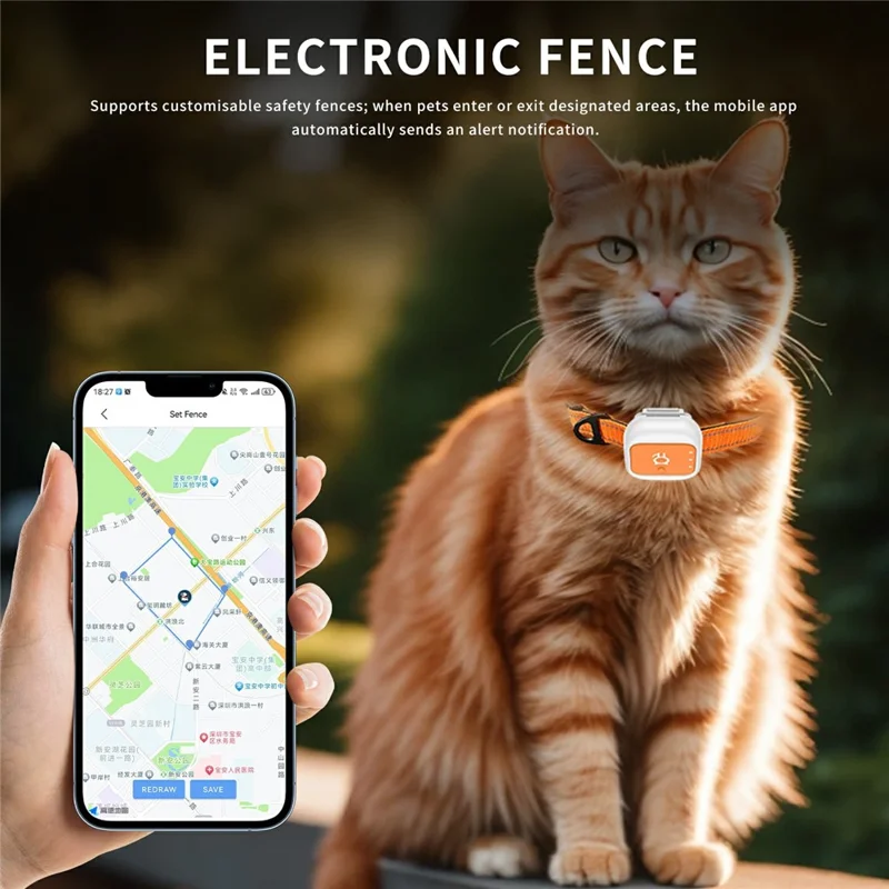 G01 4G SIM-kaart Smart Key Locator Ultra-lange Standby Item Tracker Real-time Positionering met Waarschuwing - Oranje