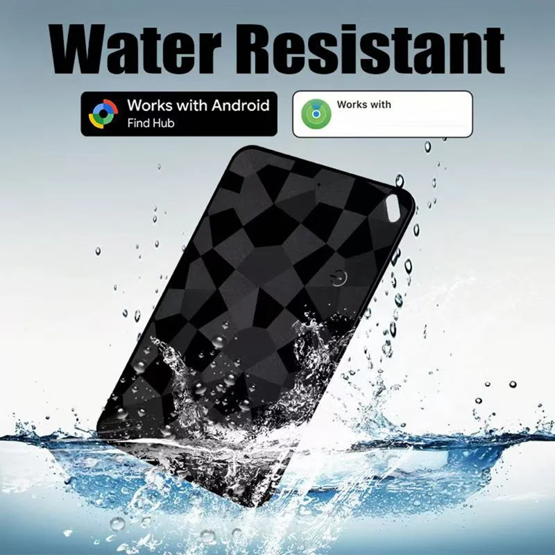 محدد مواقع ذكي K18 مقاوم للماء ومزود بتنبيه ضد الفقدان للمفاتيح / المحافظ / الأمتعة - أسود