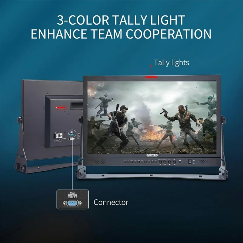 SEETEC P238-9HSD 23.8 inch 4K Studio Director Monitor 178° Viewing Angle HD Broadcast Display - US Plug