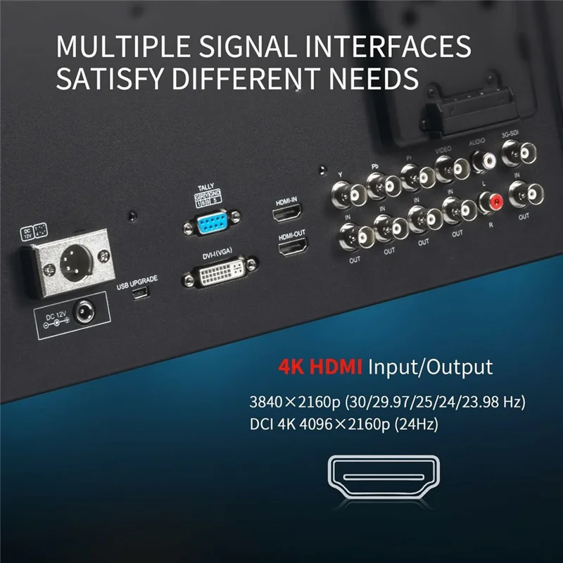 SEETEC P238-9HSD 23.8 inch 4K Studio Director Monitor 178° Viewing Angle HD Broadcast Display - US Plug