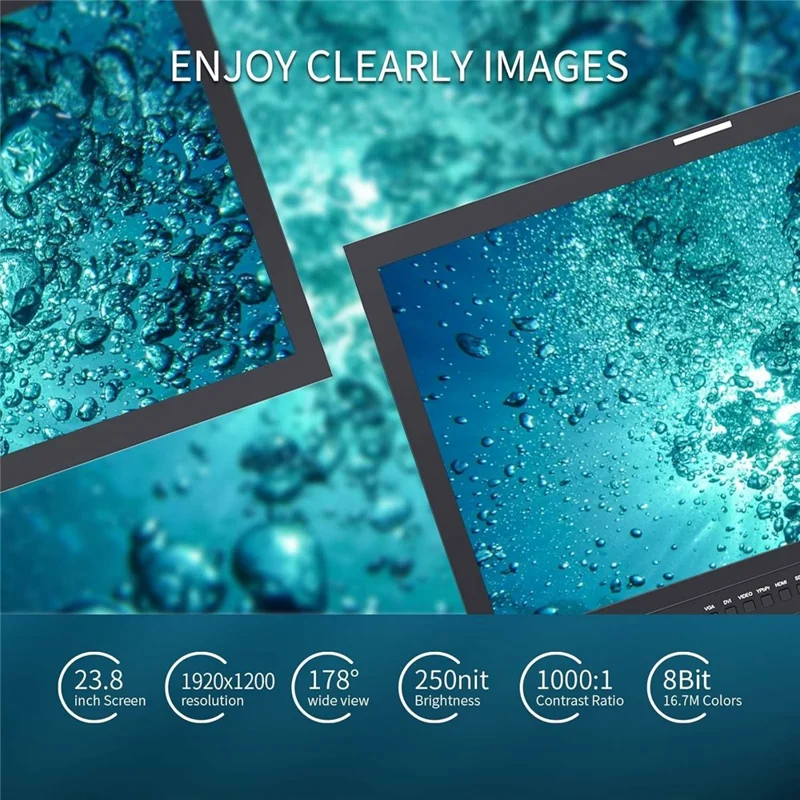 SEETEC P238-9HSD 23.8 inch 4K Studio Director Monitor 178° Viewing Angle HD Broadcast Display - US Plug