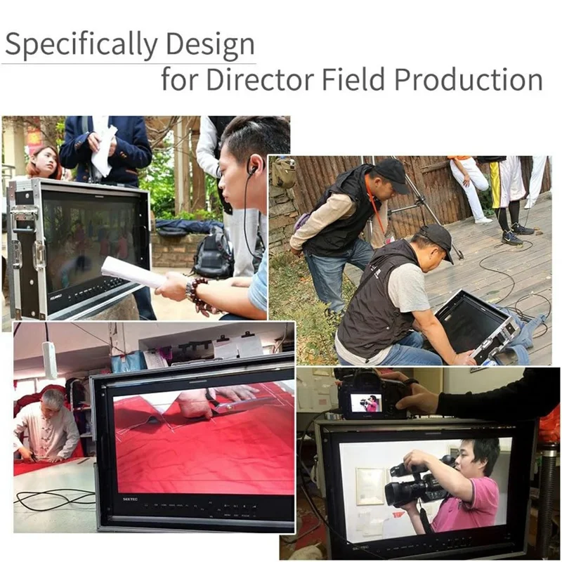 SEETEC P173-9HSD-CO 17,3 tomme Aluminiumkabinet Monterbar Direktørmonitor 3G-SDI / HD 1920x1080 FHD Rack Broadcast Betragtningsenhed - US Stik