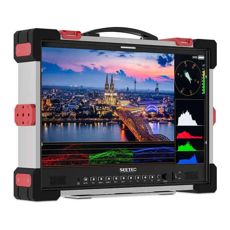 SEETEC P215 PRO-CO 21.5 inch 4K 60P Podcast Viewing Unit 1000 Nits High Brightness Broadcast Display HD In  /  Out - US Plug