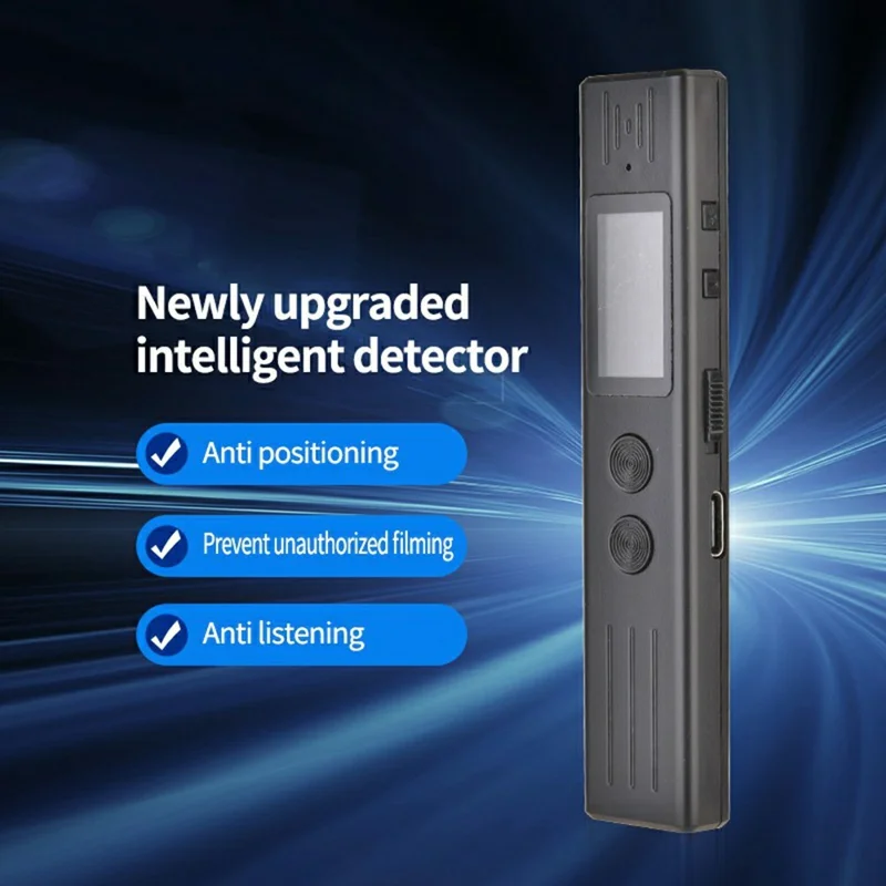 ZD09 Skaner sygnałów radiowych z regulowaną czułością, wykrywacz ukrytych kamer, lokalizator anty-przesłuchaniowy, detektor kamer podczerwieni
