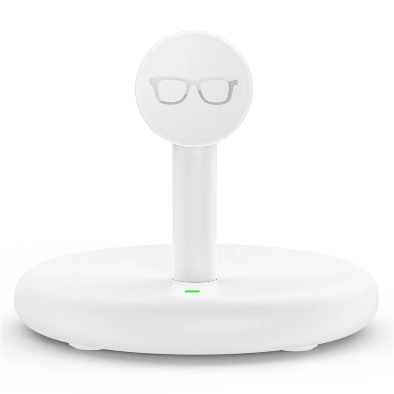 Charging Stand AR Smart Glasses For Ray-Ban Meta Wayfarer  /  Skyler /  Headliner  /  Oakley HSTN USB-C Docking Station for Desktop - White