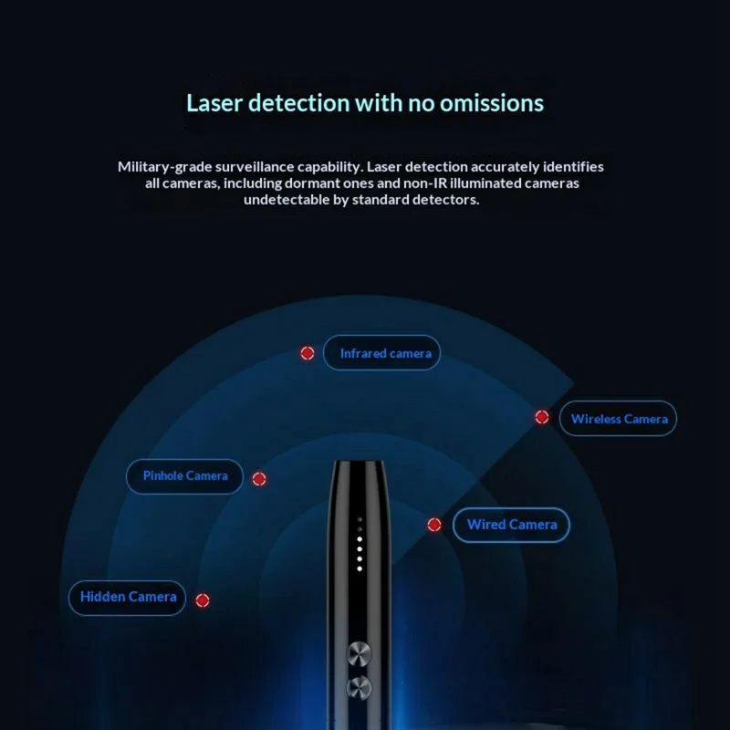 WT09 Multifunkcyjny wykrywacz, skaner sygnałów bezprzewodowych w kształcie długopisu, lokalizator silnych pól magnetycznych do domu, biura i hotelu