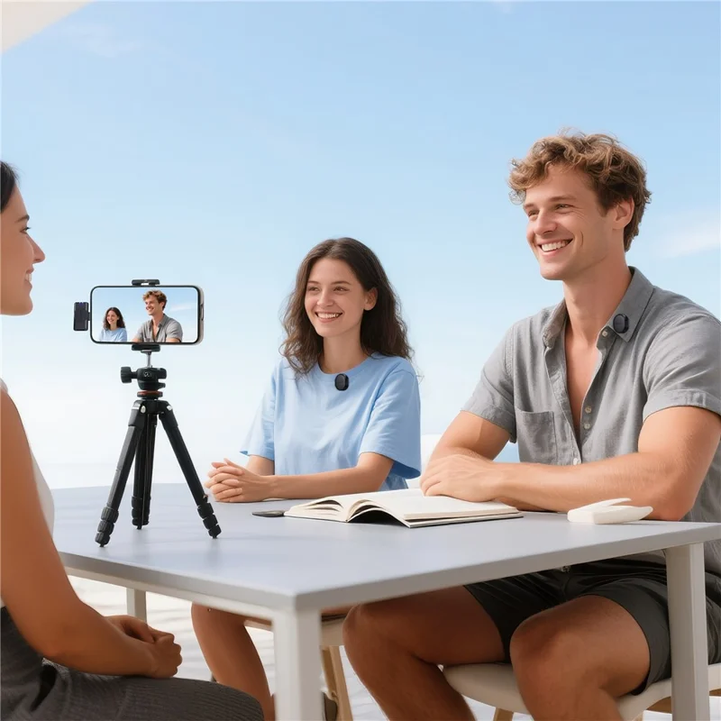 Microfone Lapela Sem Fios ACEFAST R3, Microfone de Baixa Latência e Redução de Ruído com Captação Omnidirecional