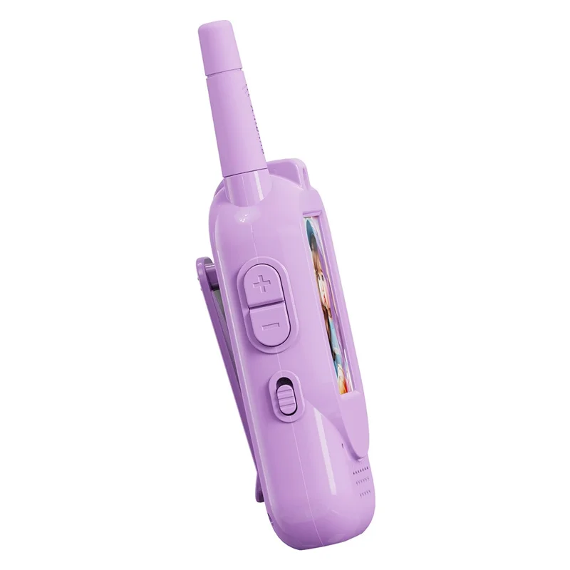Video Walkie Talkie for Kids 2Pcs Real-Time Video Communication Long Range 150-500m Auto-Pairing Voice Effects - Purple