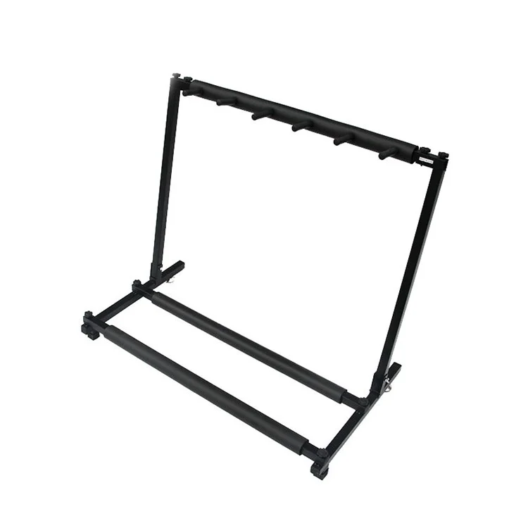 Suporte de Chão para Guitarra JYC-J-P5 com 5 Slots, Suporte Universal para Exibição de Guitarra Acústica, Elétrica e Baixo