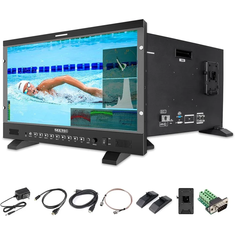 SEETEC P215 PRO 21,5 tommer 1920x1080 FHD Broadcast Monitor 1000nit Høj Hellige IPS Monitor - US Stik