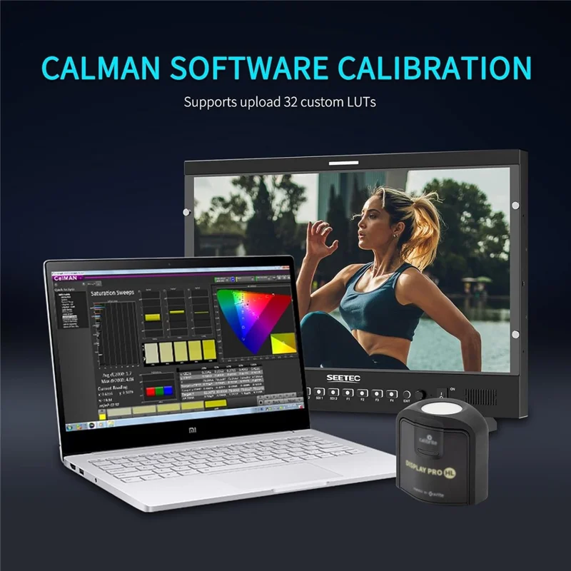 SEETEC P215 PRO 21,5 tommer 1920x1080 FHD Broadcast Monitor 1000nit Høj Hellige IPS Monitor - US Stik