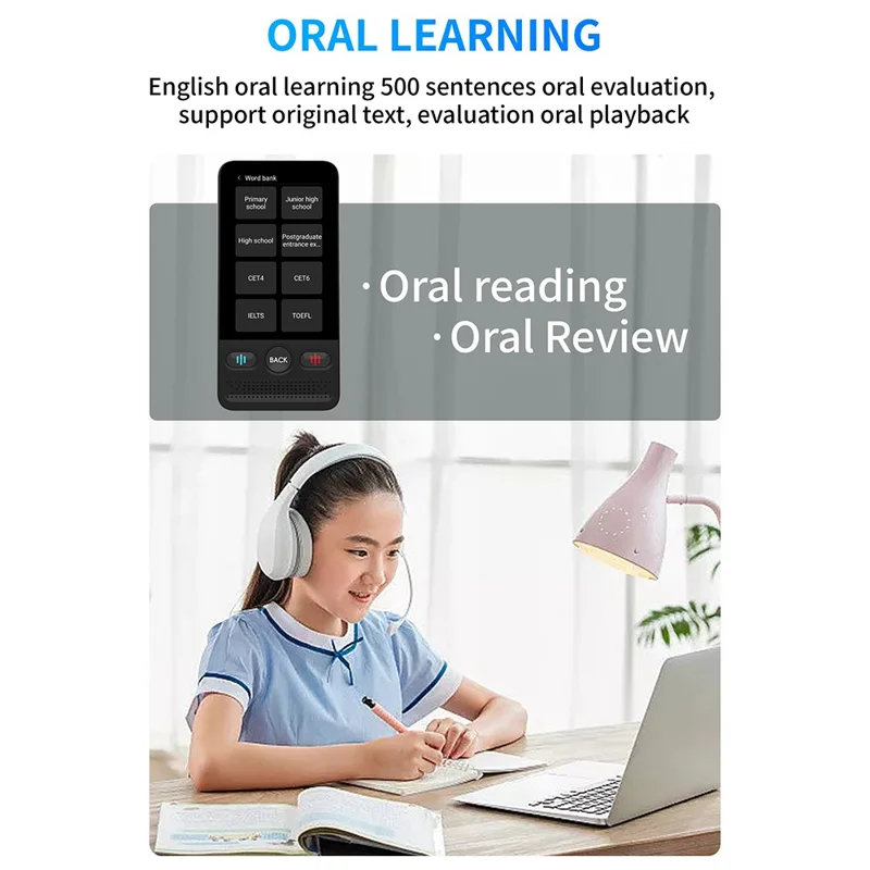 T13 شاشة 2.8 بوصة مترجم ذكي يدعم 138 لغة، مترجم صوتي وضوئي مع تقنية واي فاي وترجمة دون اتصال، سعة ذاكرة عشوائية 1 جيجابايت وسعة تخزين 8 جيجابايت ومزود بـ ChatGPT - أسود