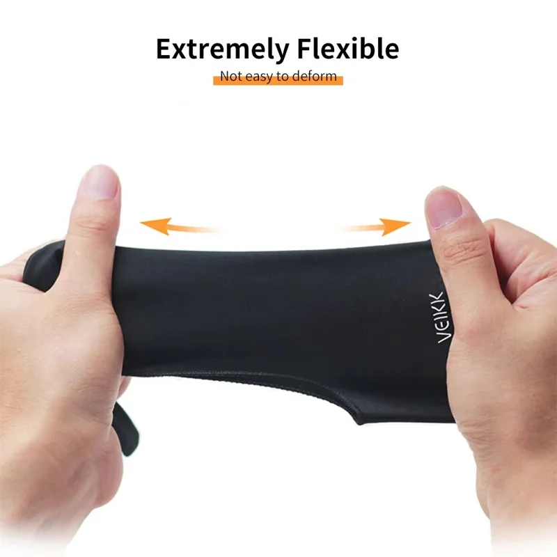 VEIKK 1Pc Rit-handsk tvåfingers anti-smuts lättvikts handske mot svett mjuk handske för grafikplatta/skärm